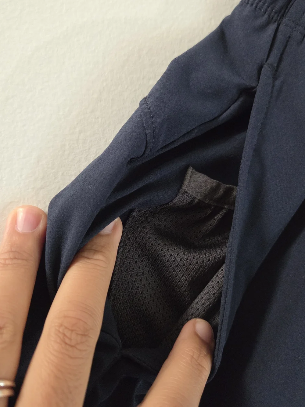 Essentials Navy Athletic Drawstring Shorts